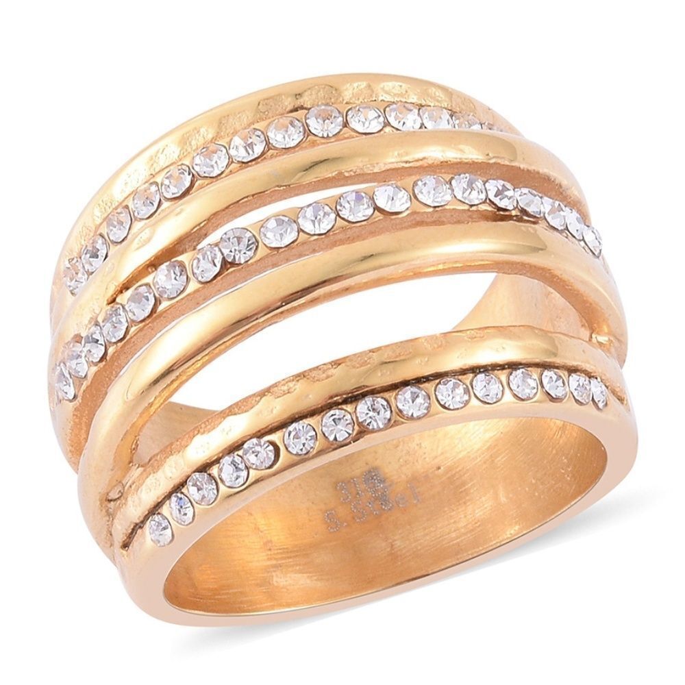 ION Platedย Austrian Crystal Ring
